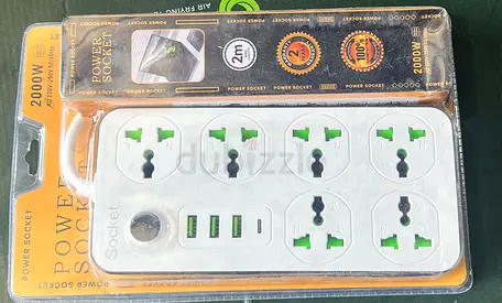 Multi-Socket Power Strip with USB Ports