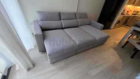 Selling IKEA Eskilstuna L shape sofa bed with storage