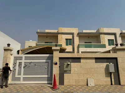 Brand New Villa for Rent in Al Yasmeen Ajman 5 Bedrooms with hall and majlis indoor & outdoor parking suitable for family or company staff accommodat