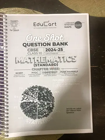 Educart CBSE Class 10 Mathematics (Standard) One Shot Question Bank