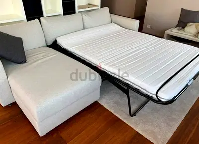 Great condition ikea vimle lshape sofa bed beige