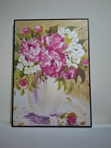 Floral Painting in a Decor Frame