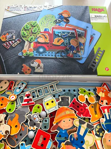 HABA Wooden Activity Toy – Complete Set, Like New