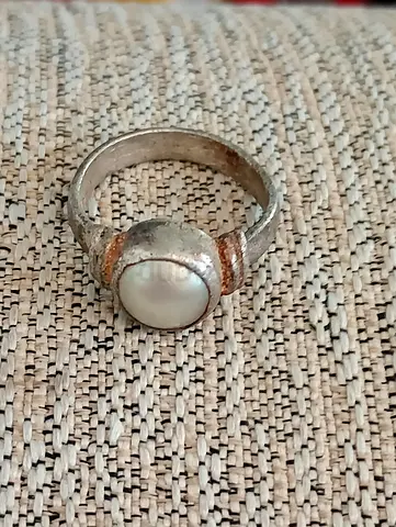 Antique Silver and Pearl Ring