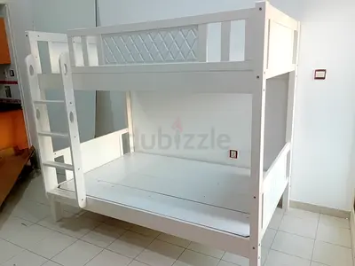 Stylish White Bunk Bed for Kids