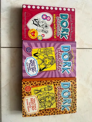 DORK DIARIES story book lot-(Holiday Heartbreak,#8,#9) HARD COVER