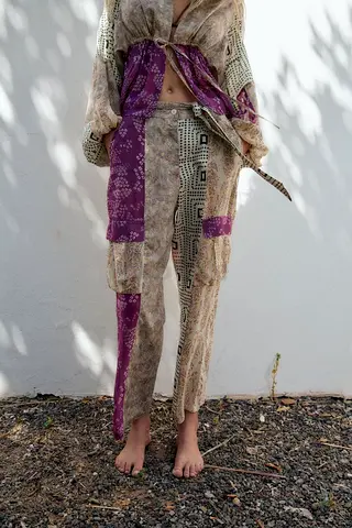 Zara Boho Patchwork Trousers