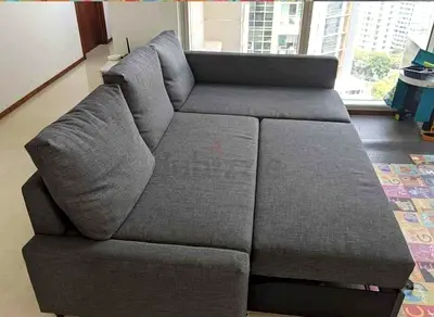 Modern Gray L-Shaped Sofa