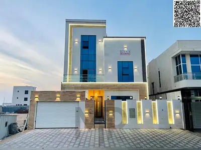 A stunning villa in Al Bahia, Ajman, featuring a spacious design, modern architecture, and luxurious amenities. Ideal for large families seeking comfo