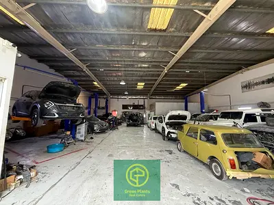 Al Quoz 4,700 sq. Ft warehouse with ready garage set up available for rent