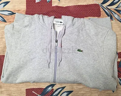 Lacoste Grey Zip-Up Hoodie US XL  fr 6