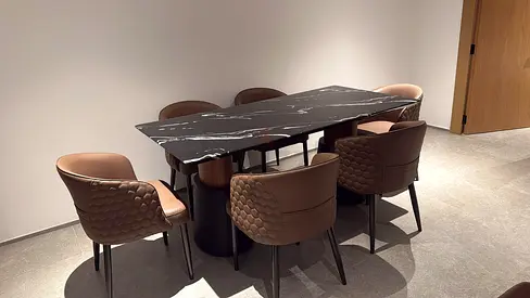 Stylish marble top Dining Table with Chairs Set
