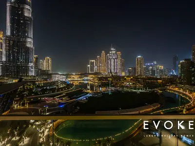 Grande 2BR Balcony | Burj & Fountain Panorama View