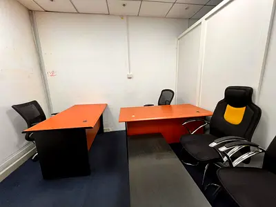 100 SQFT FURNISHED OFFICE | CHILLER & DEWA FREE | AED 22000 YEARLY.