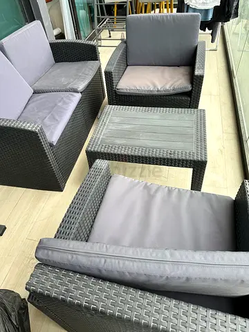 Patio 4 seater rattan set