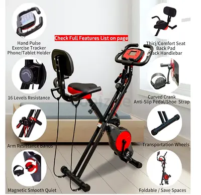 3-IN-1 Folding Exercise Bike