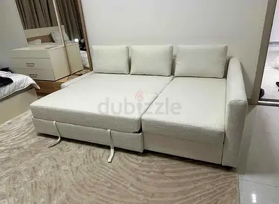 Modern L-Shaped Sofa with Storage