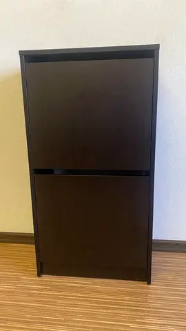 Simple Dark Wood Wardrobe