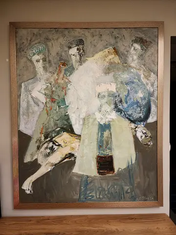 Original oil on canvas painting by Nevzat Bejtuli Kica