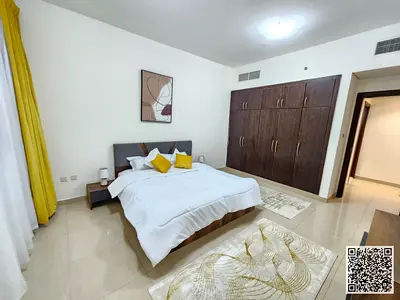 Luxurious apartment, one bedroom and a hall open view, fully furnished New with elegant furnishings and a fully equipped kitchen