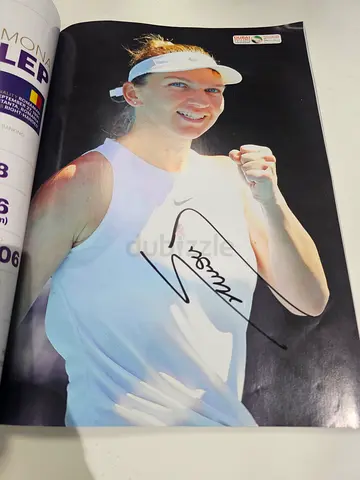 Simona Halep Autographed Photo, Memorabilia, Tennis, Photograph, Book
