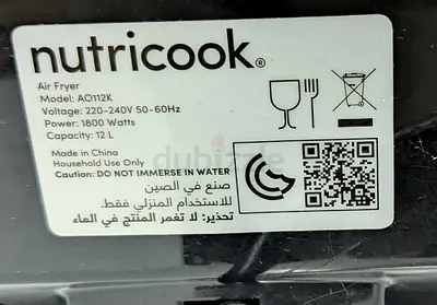 Nutricook Air Fryer - 12L, 1800W