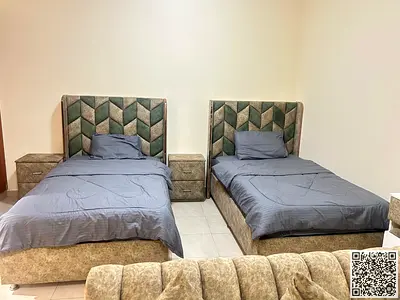 The most luxurious and beautiful furnished studio for monthly rent in Ajman, spacious area, VIP furniture, super deluxe finishes
