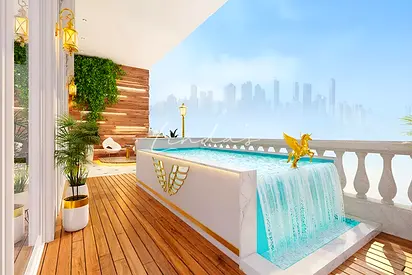 1BR | Private Pool in Vincitore Aqua Di More