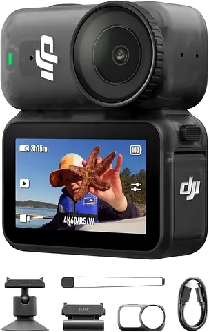 DJI Osmo Nano Standard Combo (128GB), Small 4K/60fps Vlogging Camera