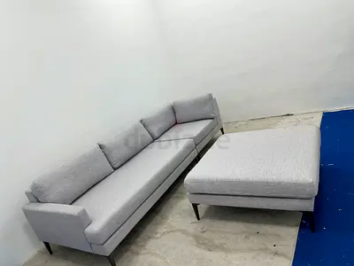 Premium quality few months old west elm Andes liner fabric Sofa