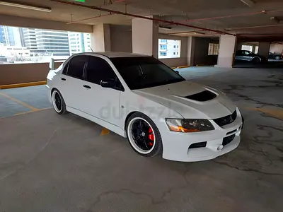 🔥 2006 Mitsubishi Lancer Evolution IX – 540 HP – AED 120,000 🔥 White | Manual | 4G63 Turbo