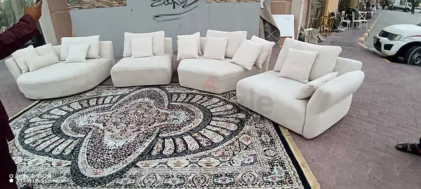 Selling Great Condition Marina Home Modern Corner feather filled L Shape Sofa