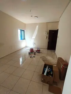 Family studio with balcony and central AC in Al Majrah, Sharjah, near all services.