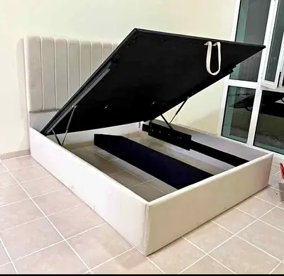 Stylish hydraulic Storage Brand New Queen size bed frame good quality Queen bed double bed family be