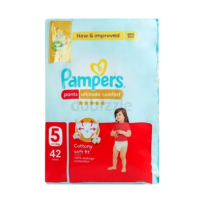 Pampers Pants - Ultimate Comfort, Size 5 (12-18 kg) - 42 Pants Pack