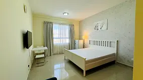 Fully furnished master bedroom available for  executive couple or one bachelor in Al khail gate 2