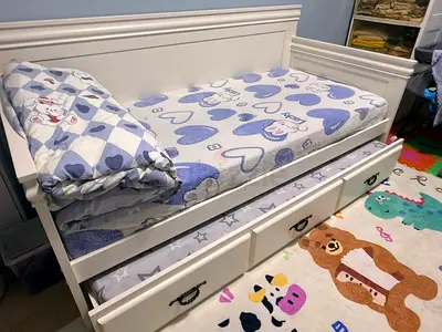Home center storage double bed