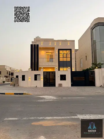 🏡✨ Luxury Corner Villa for Sale in Al Zahya – Elegant Design with Rooftop ✨🏡 An exceptional opportunity to own a luxurious corner villa with modern design and VIP finishing