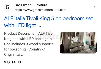Selling Great Condition Italy 🇮🇹Brand Bed Set With two side tables and mattresses Brand new