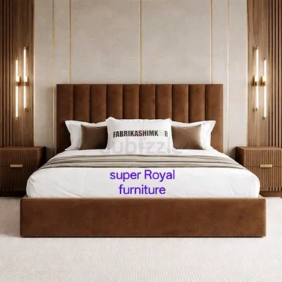 New velvet koshan Queen size bed frame storage and mattress good quality Queen bed