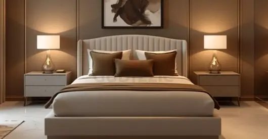 Elegant beautiful 180*200 beige colour Bed