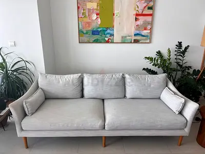 Modern Light Grey Sofa - West Elm