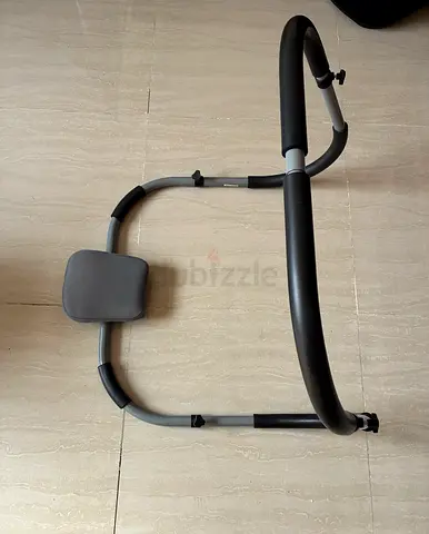 Cap barbell Ab trainer Silver/black