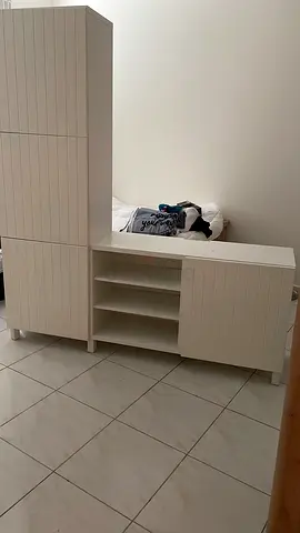 Ware dropped and cabinet