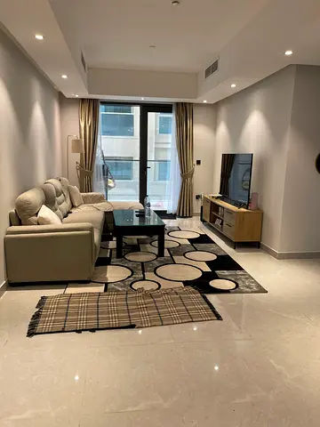 Luxuries building apartment room with washroom