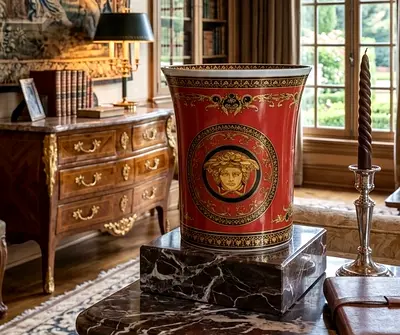 Versace for Rosenthal Medusa Vase 18cm – Authentic Luxury Designer Decor