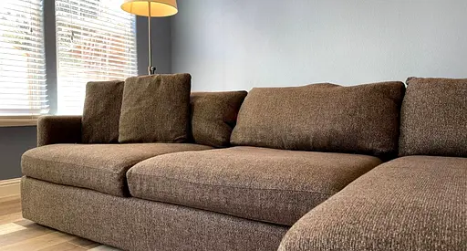 CrateBarrel axis feather filled L Shape Sofa