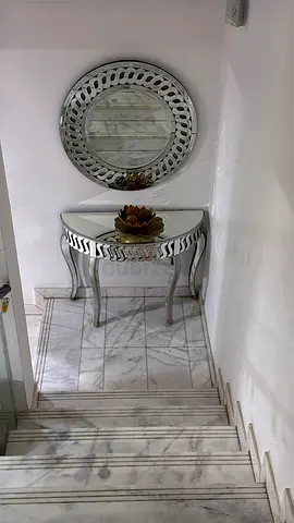 Elegant Console Table with Mirror