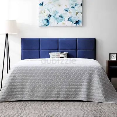 New Blue Queen size bed with medical mattress good quality Queen bed storage