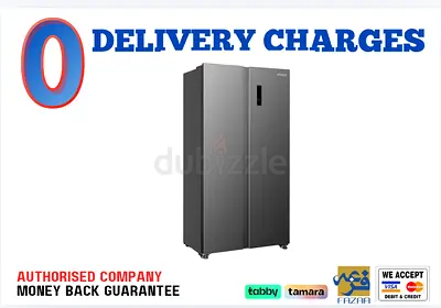 Super General 710L Side by Side Refrigerator - 1 Year Warranty